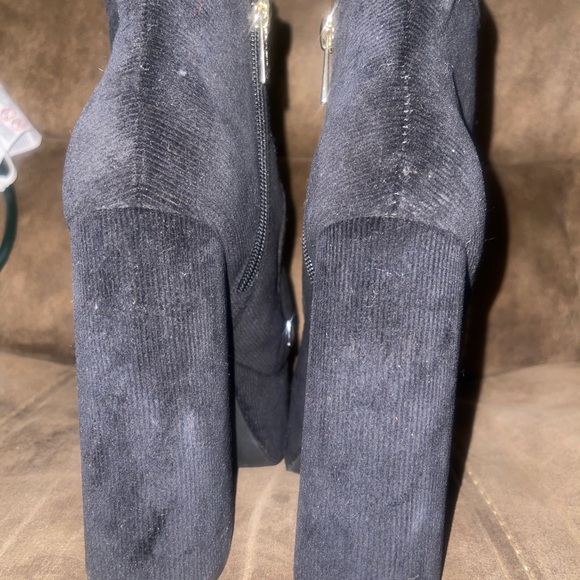 Jessica Simpson Black Velvet Platform Boots - Picture 4 of 8